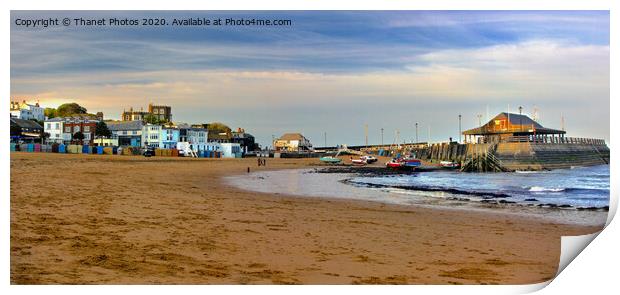 Broadstairs Harbour and Viking Bay Print by Thanet Photos