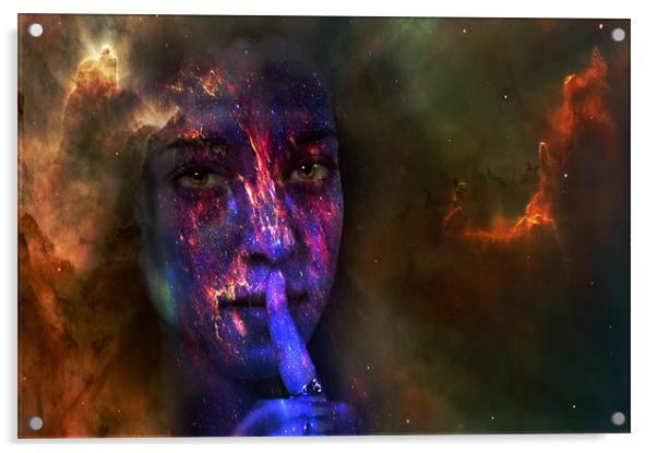 Secret nebular. Acrylic by Nathan Wright