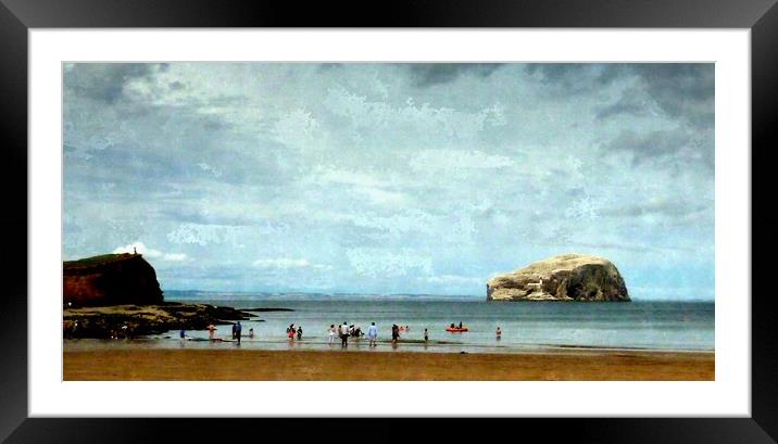 day out-bass rock Framed Mounted Print by dale rys (LP)
