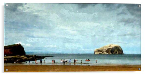 day out-bass rock Acrylic by dale rys (LP)