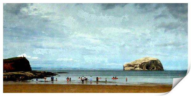 day out-bass rock Print by dale rys (LP)