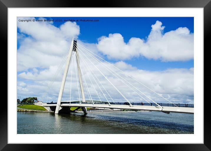 millenium bridge southport Framed Mounted Print by Kevin Britland