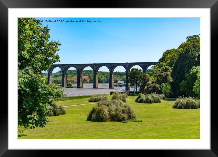 st germans viaduct cornwall Framed Mounted Print by Kevin Britland