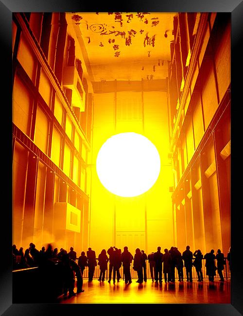 Tate Modern Sun Framed Print by Steve Brand