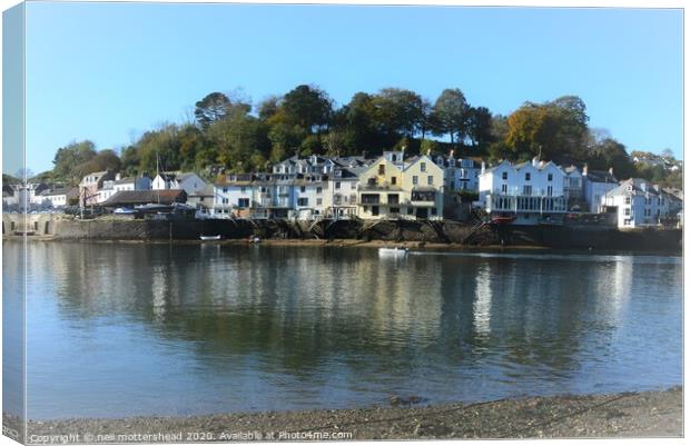 Reflections Of Fowey. Canvas Print by Neil Mottershead