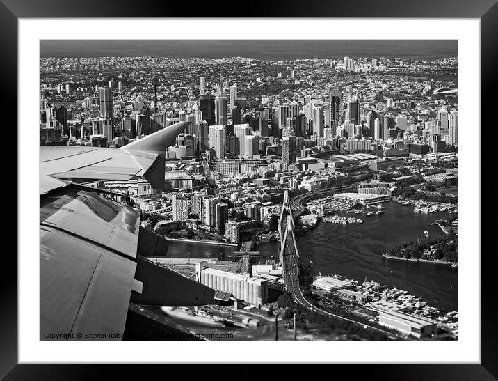 Anzac Bridge, Sydney, Australia Framed Mounted Print by Steven Ralser
