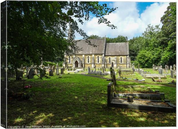 St Teilo’s Church Canvas Print by Jane Metters