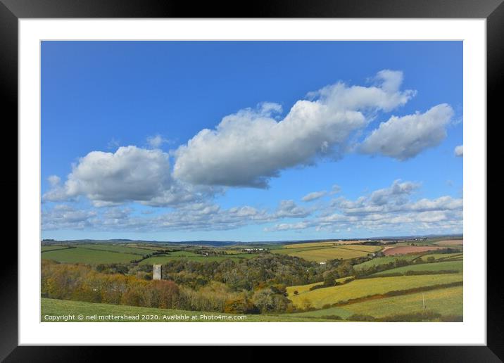 Clouds Over St Wyllow Church, Lanteglos-by-Fowey,  Framed Mounted Print by Neil Mottershead