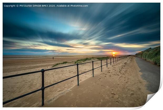 Crosby Beach Sunset Print by Phil Durkin DPAGB BPE4