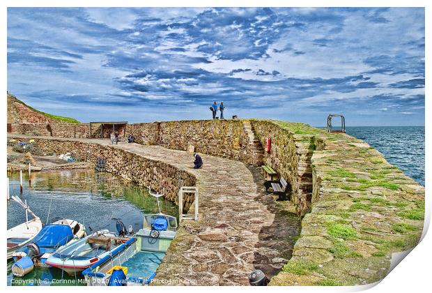 Crail Harbour  Print by Corinne Mills