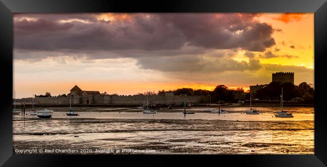 Portchester Castle Framed Print by Paul Chambers