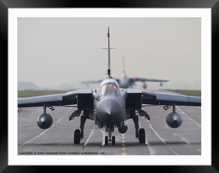 RAF Tornado pair Framed Mounted Print by Keith Campbell