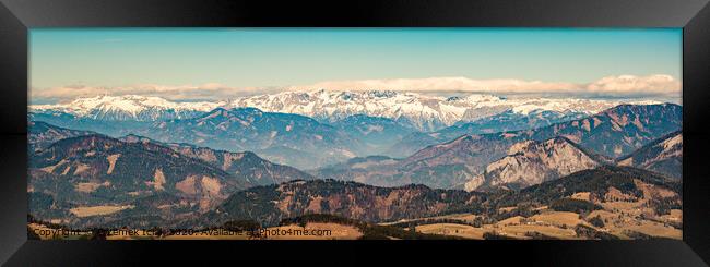 Panorama from Shockl mountain in Graz. Tourist spot in Graz Styria. Framed Print by Przemek Iciak