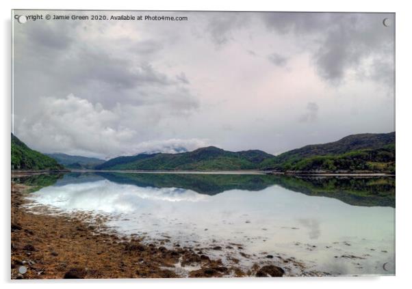 Loch Moidart Acrylic by Jamie Green