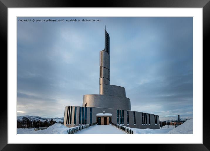 Northern Lights Cathedral, Alta, Norway Framed Mounted Print by Wendy Williams CPAGB