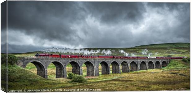 Majestic Dandry Mires Viaduct A Journey Through Na Canvas Print by AMANDA AINSLEY
