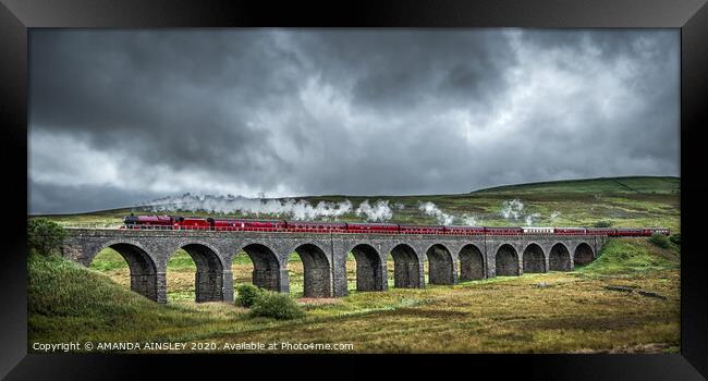 Majestic Dandry Mires Viaduct A Journey Through Na Framed Print by AMANDA AINSLEY