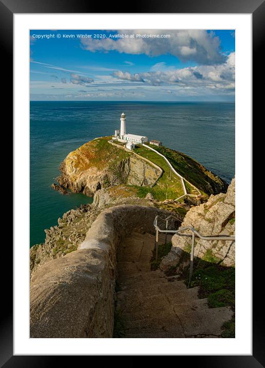 Exploring the Enchanting South Stack Framed Mounted Print by Kevin Winter