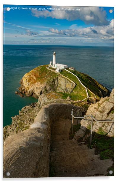 Exploring the Enchanting South Stack Acrylic by Kevin Winter