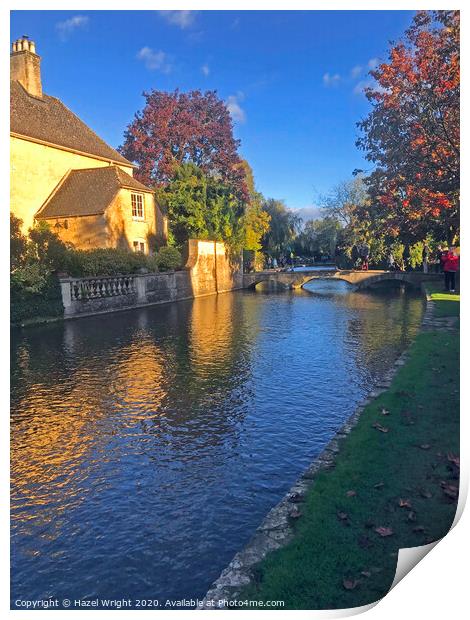 Bourton-on-the-Water Print by Hazel Wright