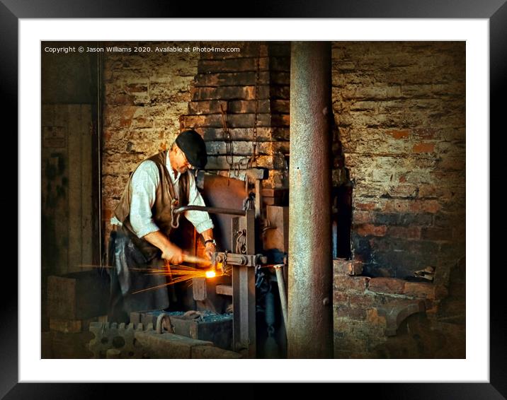 Blacksmith Framed Mounted Print by Jason Williams