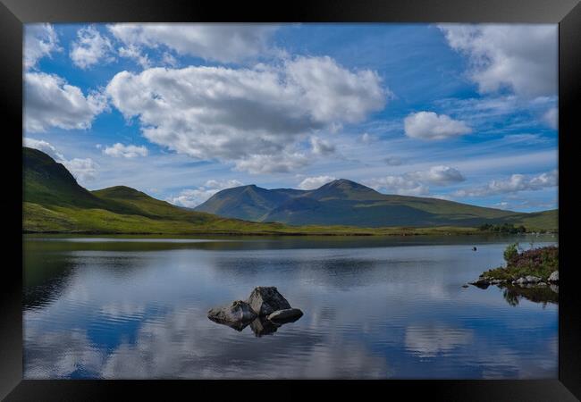 Loch Tulla and The Black Mount Framed Print by Nathalie Naylor