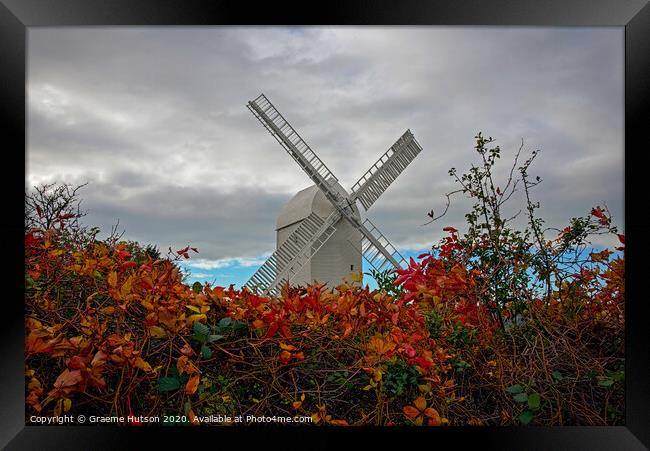 Windmill and Autumn Colours Framed Print by Graeme Hutson