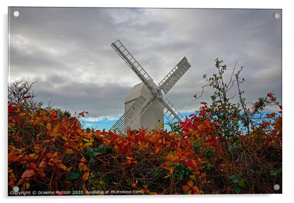 Windmill and Autumn Colours Acrylic by Graeme Hutson