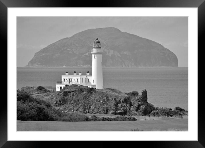 Turnberry lighthouse and castle remains Framed Mounted Print by Allan Durward Photography