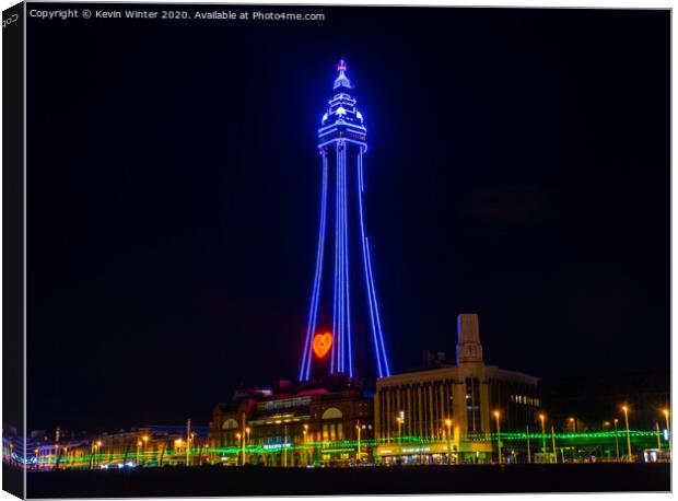 The Heart of Blackpool Canvas Print by Kevin Winter