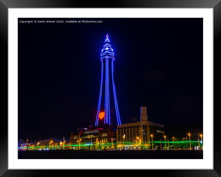 The Heart of Blackpool Framed Mounted Print by Kevin Winter