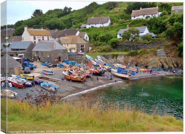 Cadgwith Harbour, Cornwall Canvas Print by Nathalie Hales
