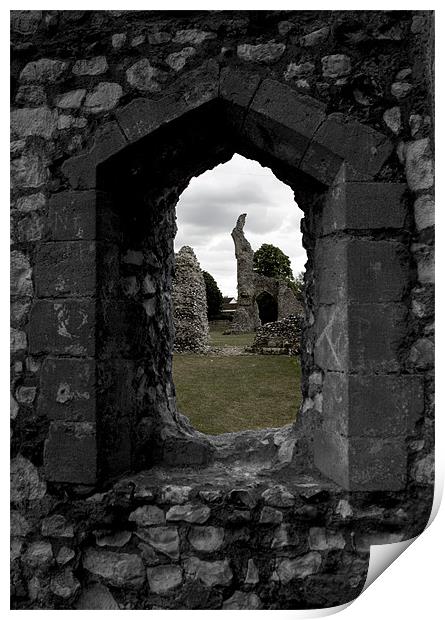 Thetford Priory View Print by Darren Burroughs