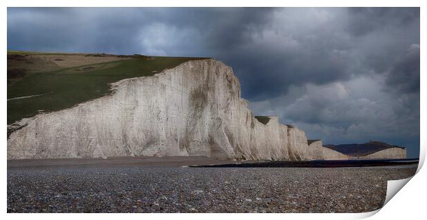 Seven Sisters, Cuckmere Haven Print by Phil Clements