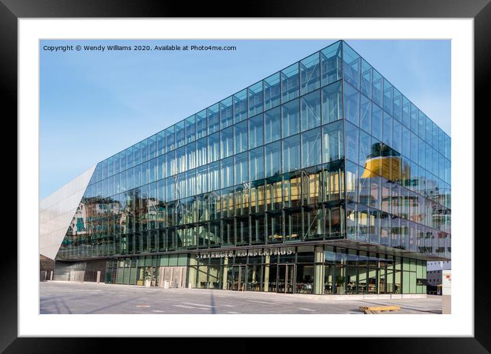 Stavanger Concert Hall Framed Mounted Print by Wendy Williams CPAGB
