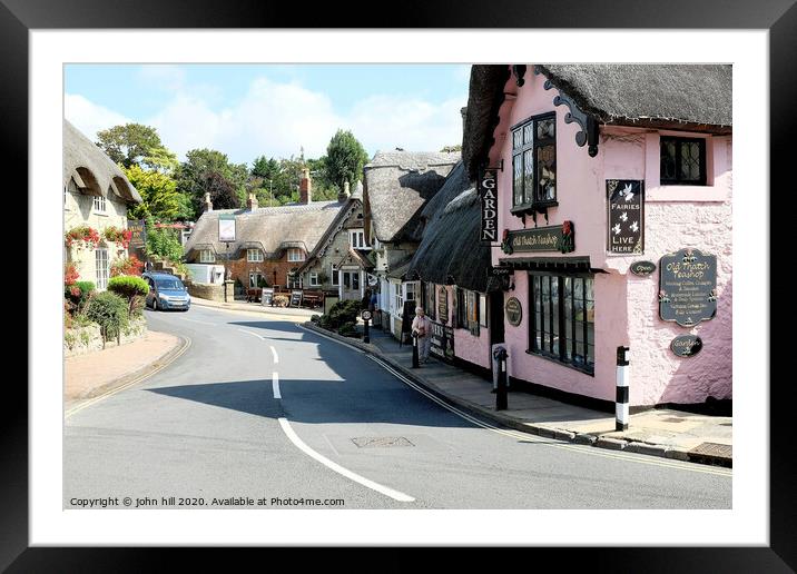 Beautiful old village of Shanklin Isle of Wight. Framed Mounted Print by john hill