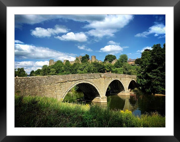 Ludlow castle view Framed Mounted Print by Rachael Hood