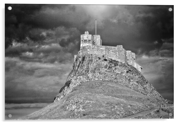 Lindisfarne castle Acrylic by Rachael Hood