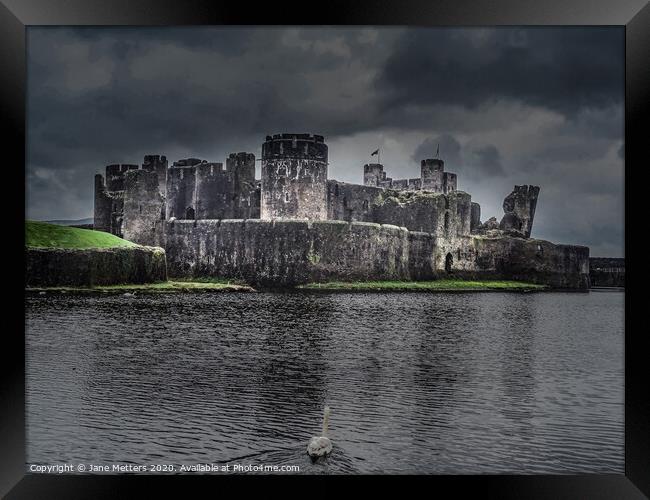 Castle under the Clouds Framed Print by Jane Metters