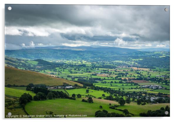 The Dramatic Clwydian Range Views Acrylic by Sebastien Greber