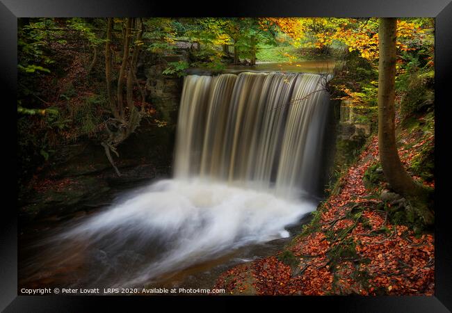 Autumn at Big Weir, Clywedog Valley Framed Print by Peter Lovatt  LRPS