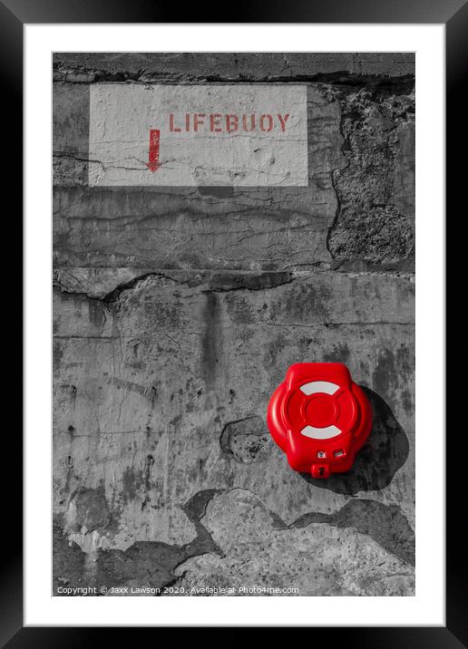 Lifebuoy  Framed Mounted Print by Jaxx Lawson