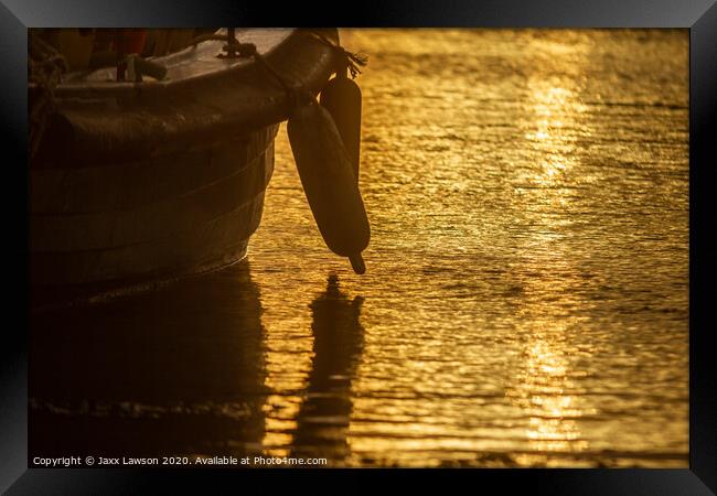 Sunset on the water at Paddy's Hole Framed Print by Jaxx Lawson