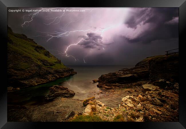 There's A Strom Coming Framed Print by Nigel Hatton
