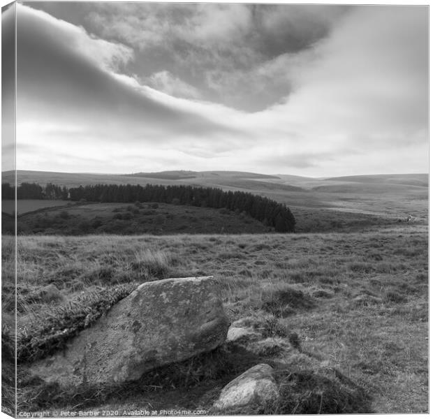 Scorhill Mirror Canvas Print by Peter Barber