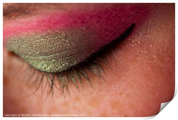 Eye catching makeup Print by Richard Ashbee