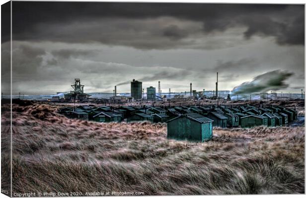 A Grey Day for Teesside Steel  Canvas Print by Phillip Dove LRPS