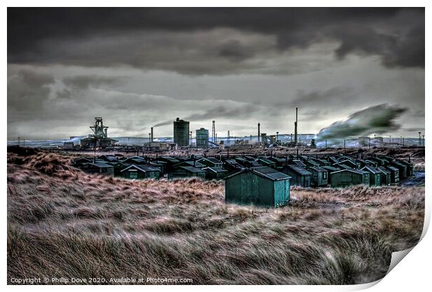 A Grey Day for Teesside Steel  Print by Phillip Dove LRPS
