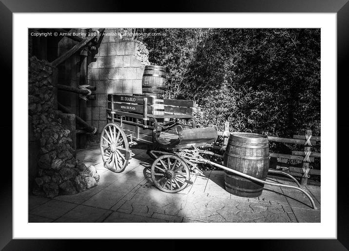 Cart and Barrel  Framed Mounted Print by Aimie Burley