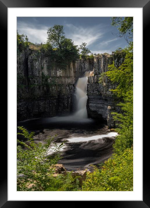 high force waterfall Framed Mounted Print by Jason Thompson